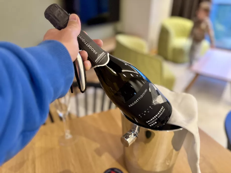 Prosecco para o receber
