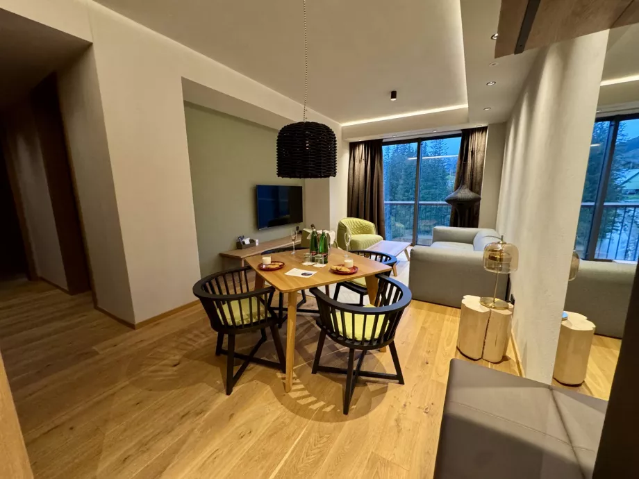 Sala de estar no apartamento