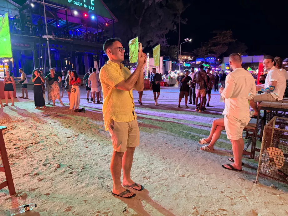 Eu na festa da lua cheia