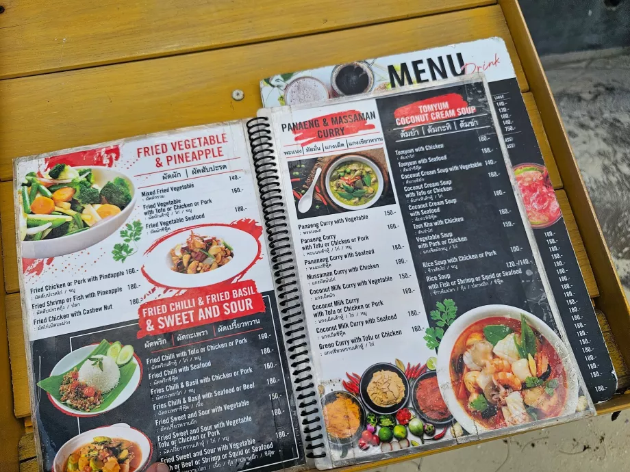 Salad Beach, preços nos restaurantes