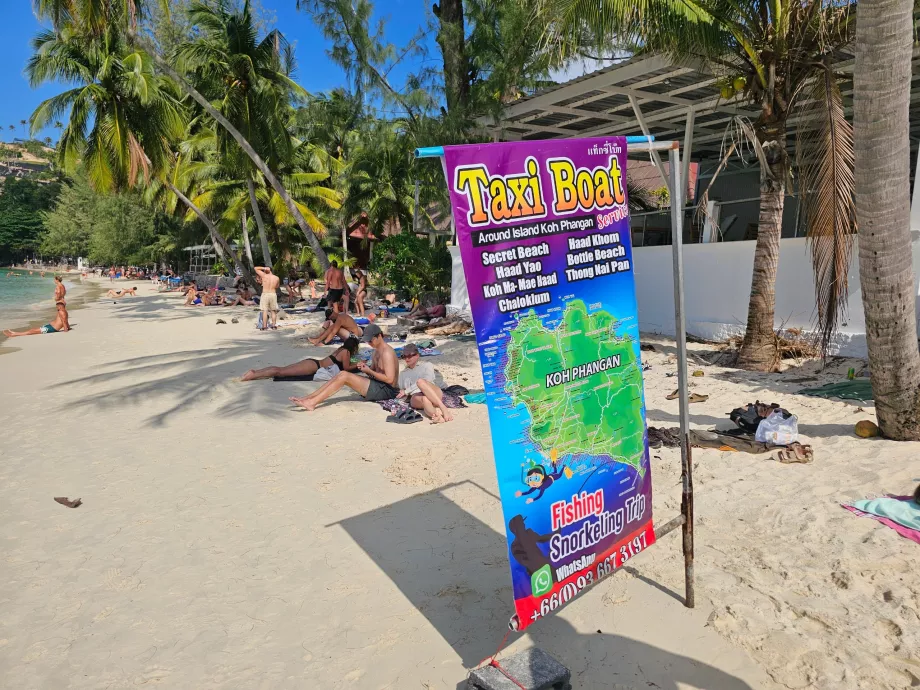 Praia da Salada, barco-táxi