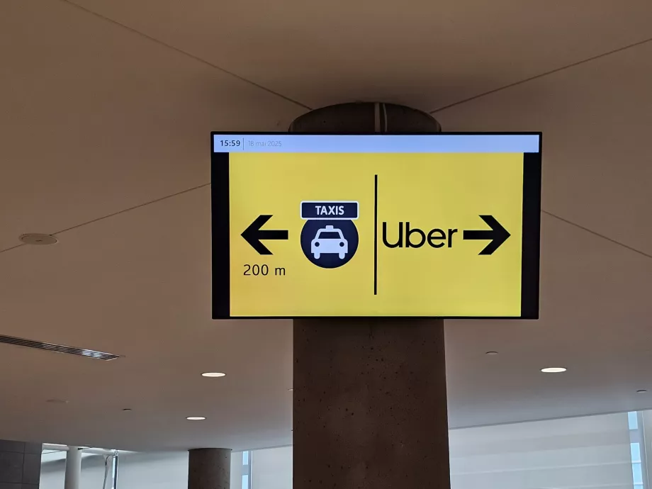 Direcções para táxi / Uber