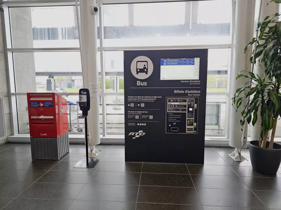 Máquina automática de bilhetes de autocarro