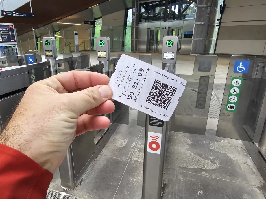 Bilhete para transportes públicos