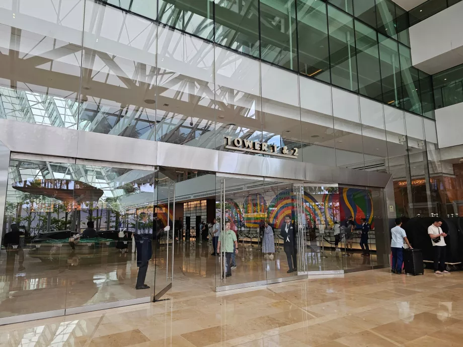 Entrada para a receção principal