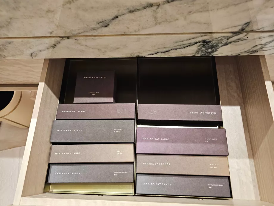 Kit de amenidades na casa de banho