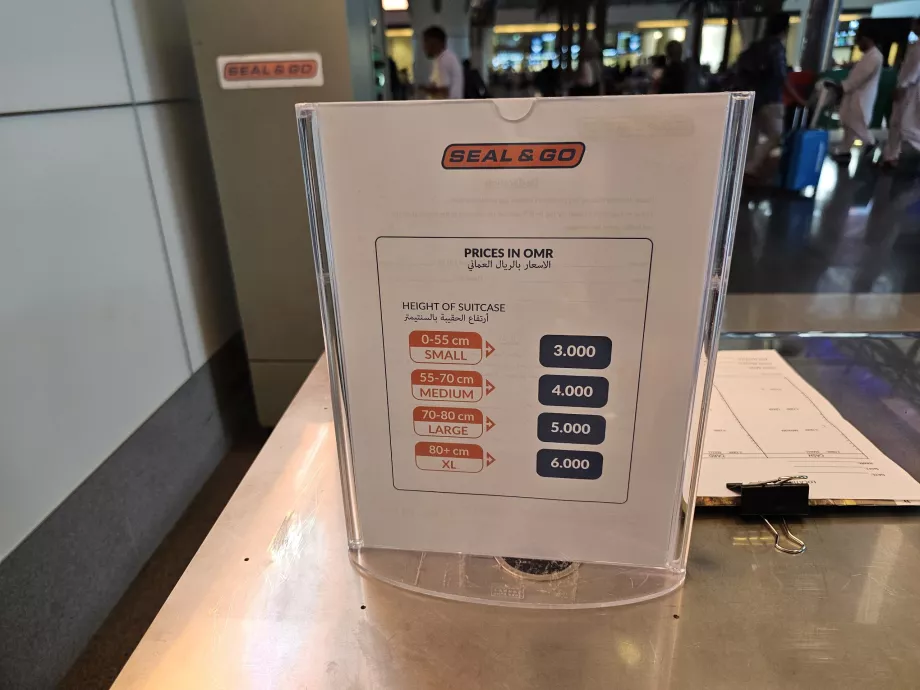 Preços de embalamento de bagagens