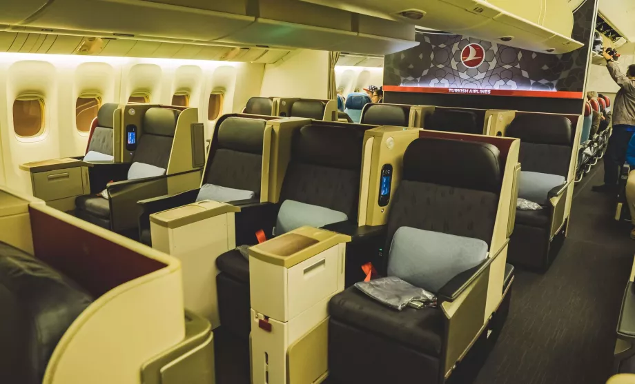 Classe executiva na Turkish Airlines