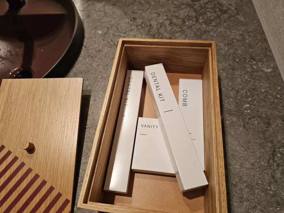 Kit de amenidades na casa de banho