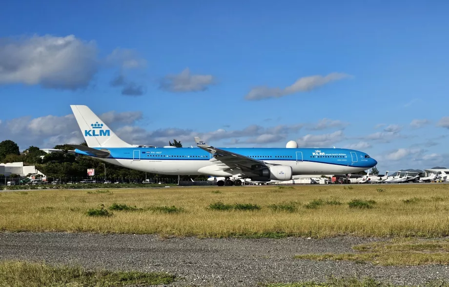 KLM no aeroporto de Sint Maarten, SXM