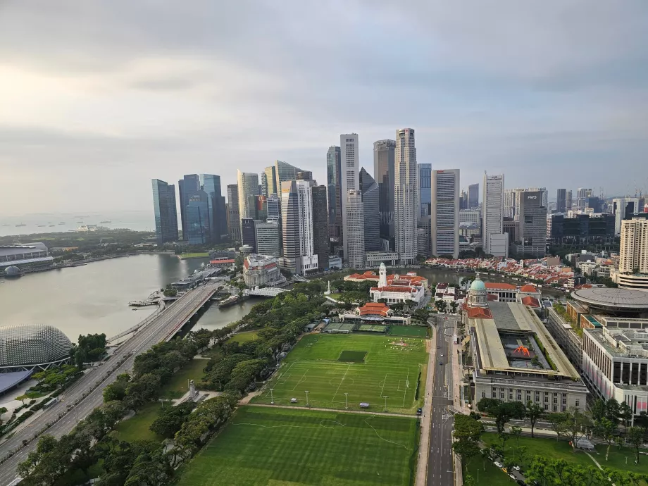 Vista da baixa da cidade a partir do quarto