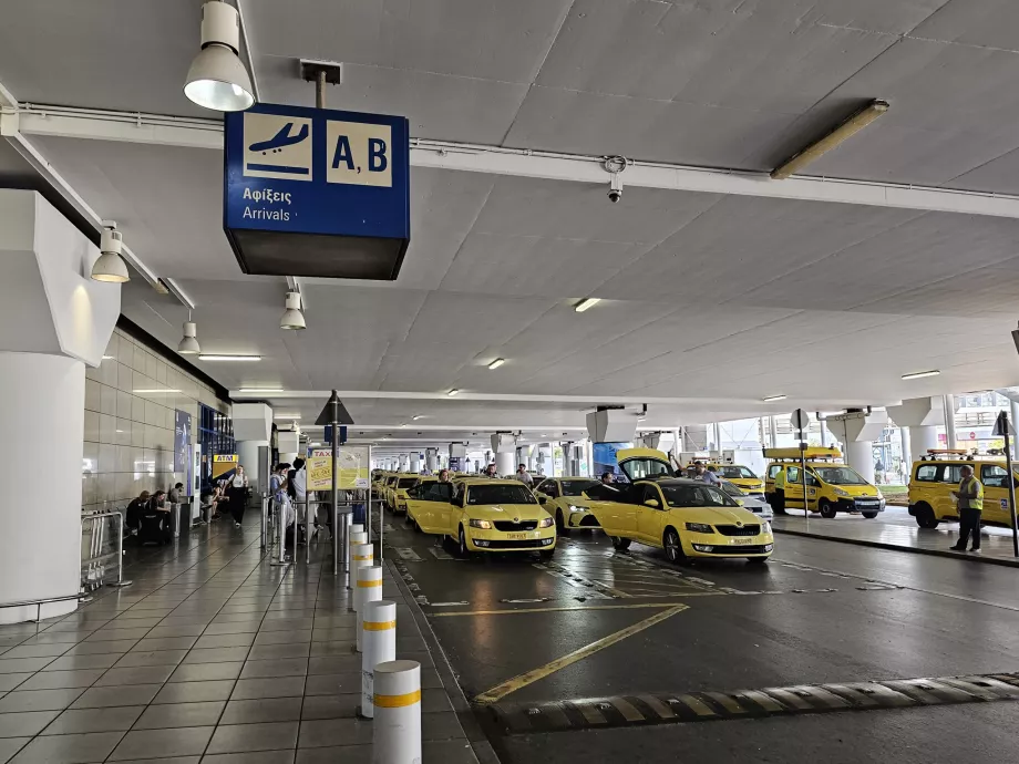 Táxi, aeroporto de Atenas