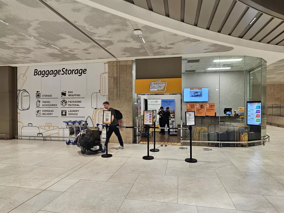 Armazenamento de bagagens, Terminal 2