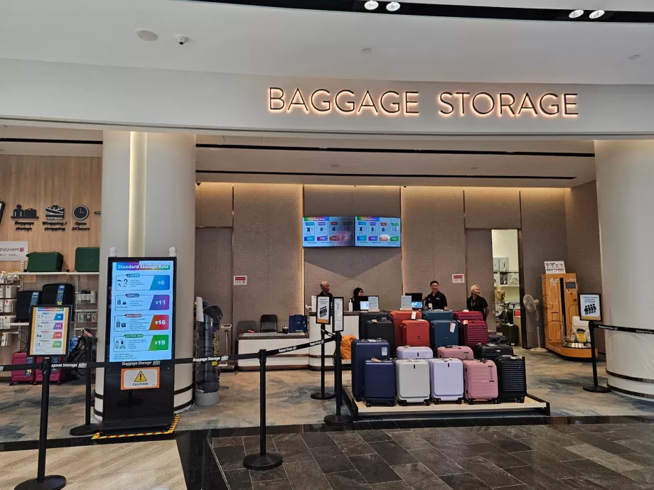 Depósito de bagagens em JEWEL