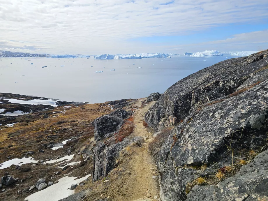 Caminhada ao longo do Icefiord