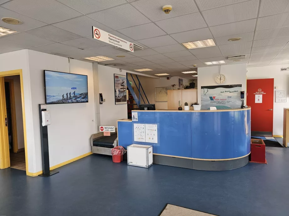 Check-in, aeroporto de Sisimiut