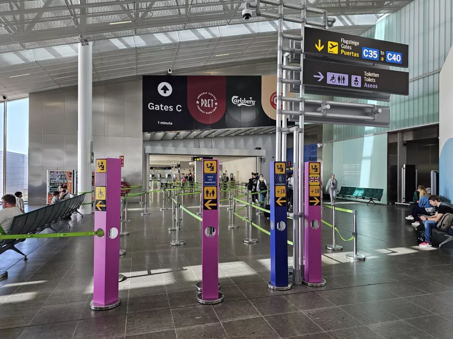 Controlo de passaportes para voos fora do espaço Schengen