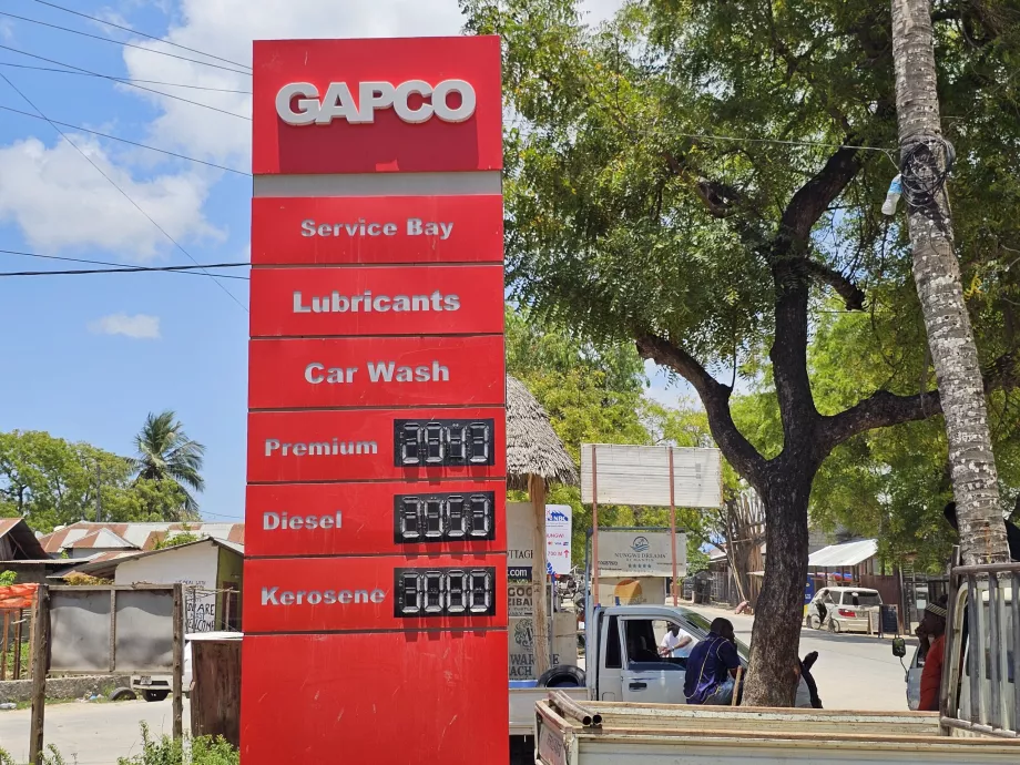 Preços da gasolina