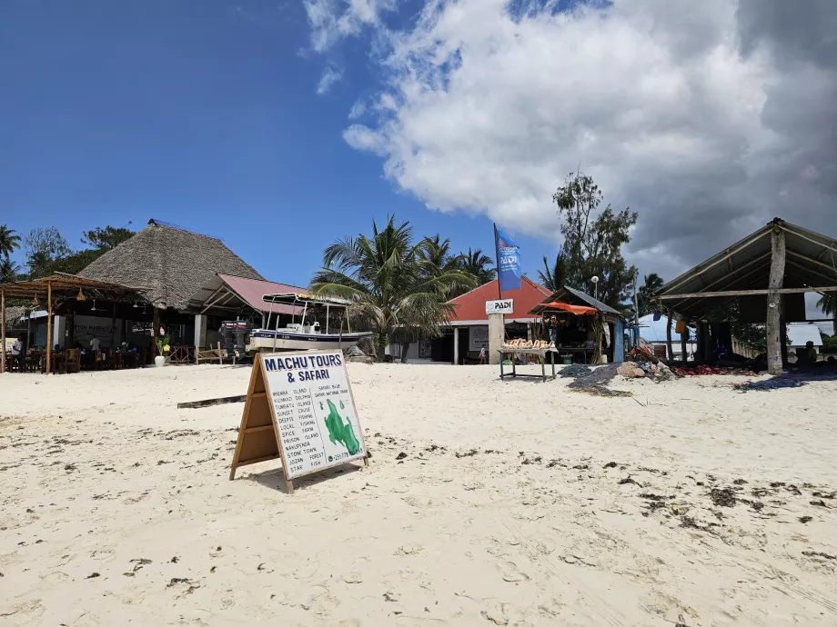 Nungwi, oferta de excursões