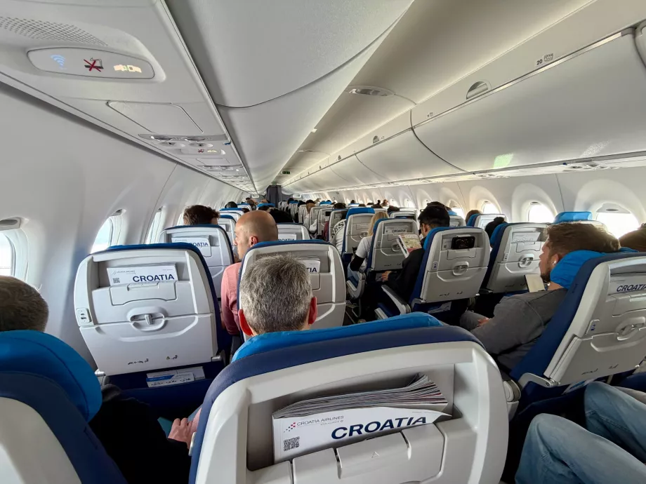Interior da Croatia Airlines