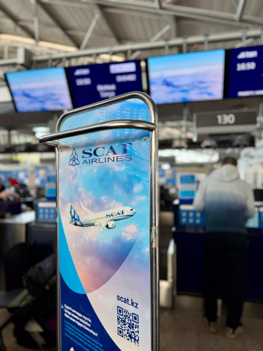 Caixa de recálculo de bagagens da SCAT Airlines