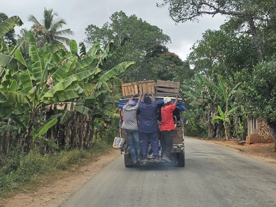 O velho autocarro que ela deu