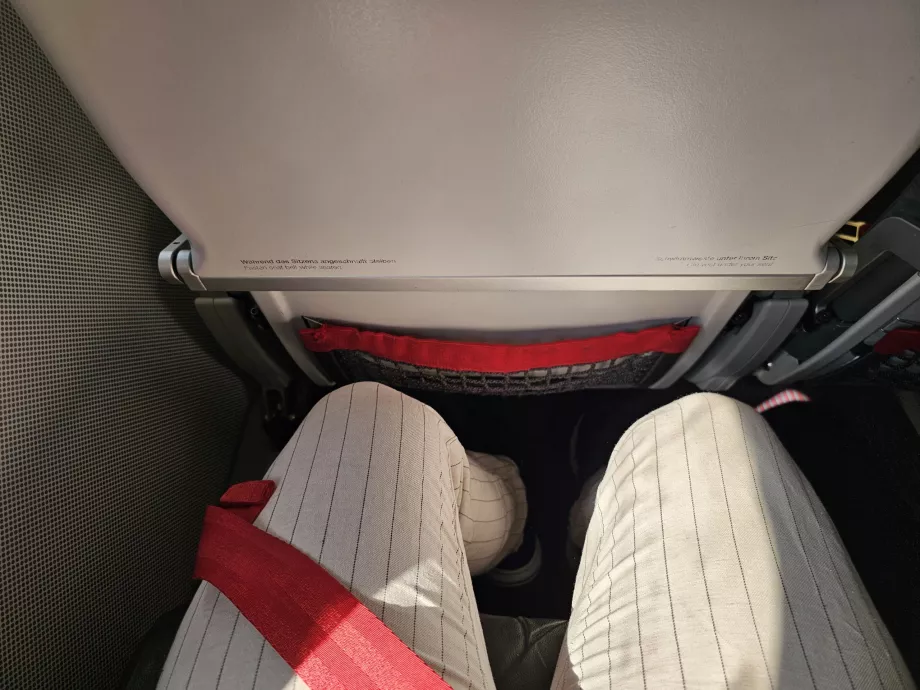 Espaço para as pernas no Embraer E190