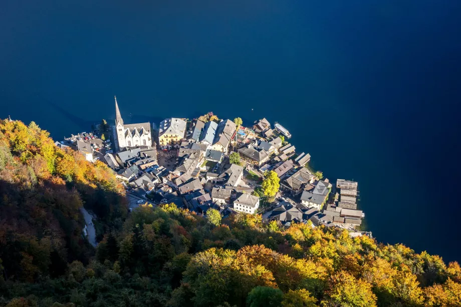 Hallstatt vista a partir do Skywalk
