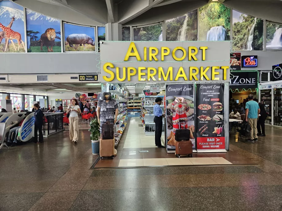 Loja de conveniência, zona de trânsito, terminal 2