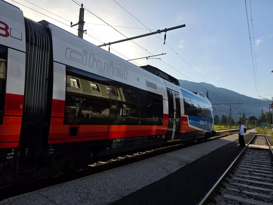 Comboio para Hallstatt
