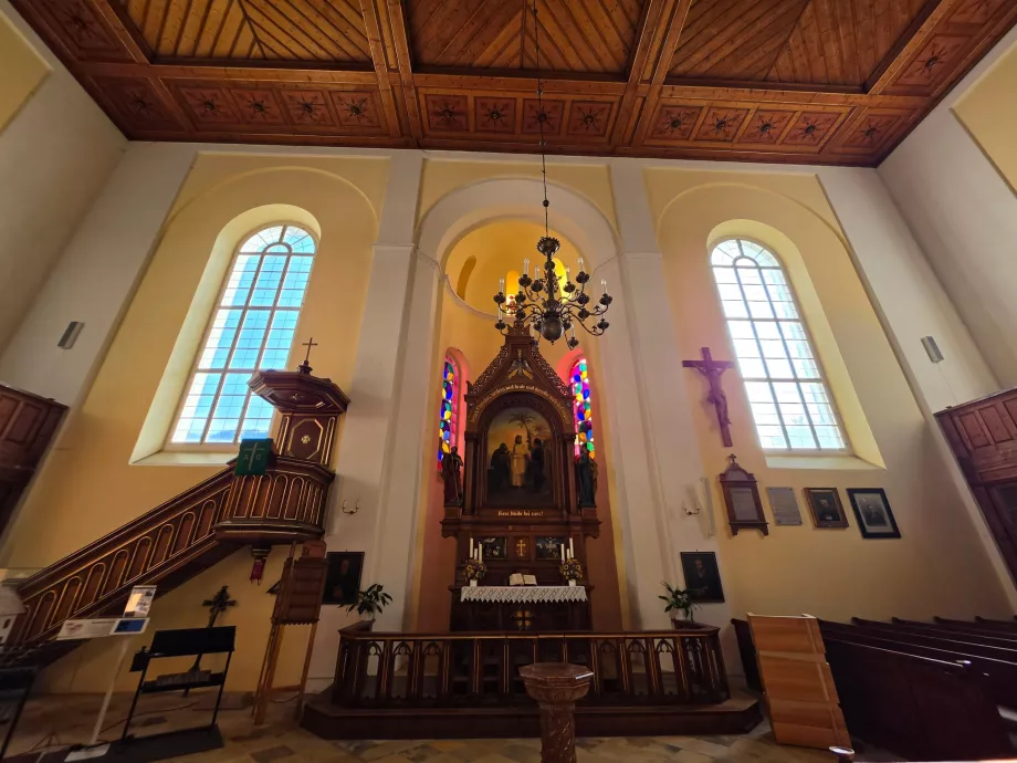 Interior de uma igreja protestante