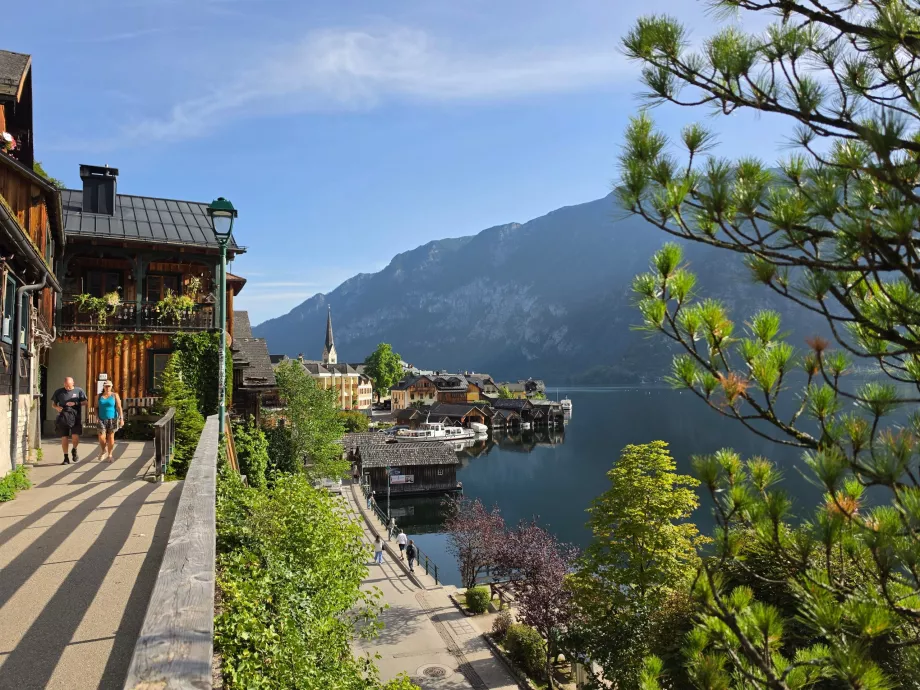 Vista de Hallstatt a partir da Rua Hallberg