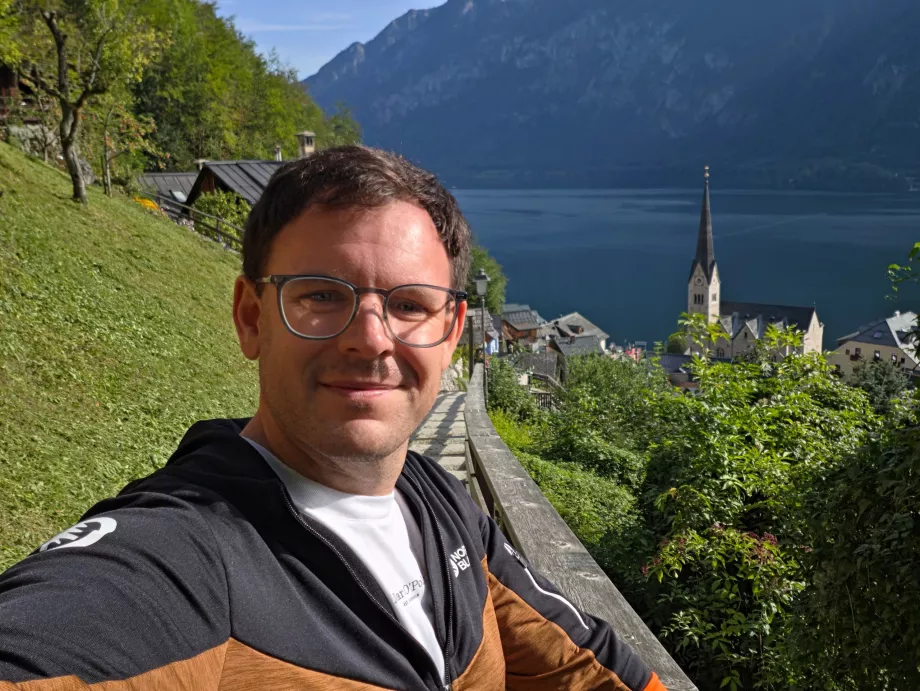Eu, em cima de Hallstatt