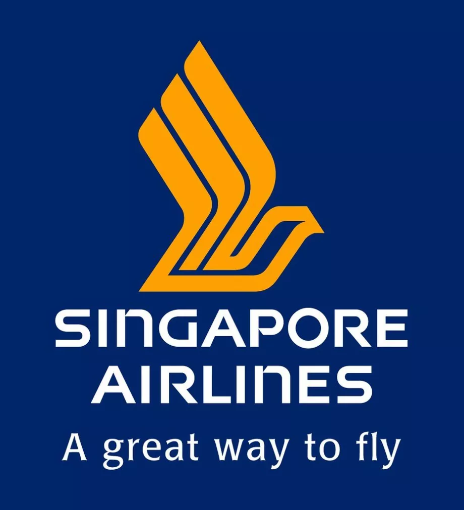 Desconto do logótipo da Singapore Airlines