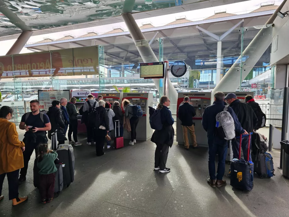 Máquinas de bilhetes da RENFE