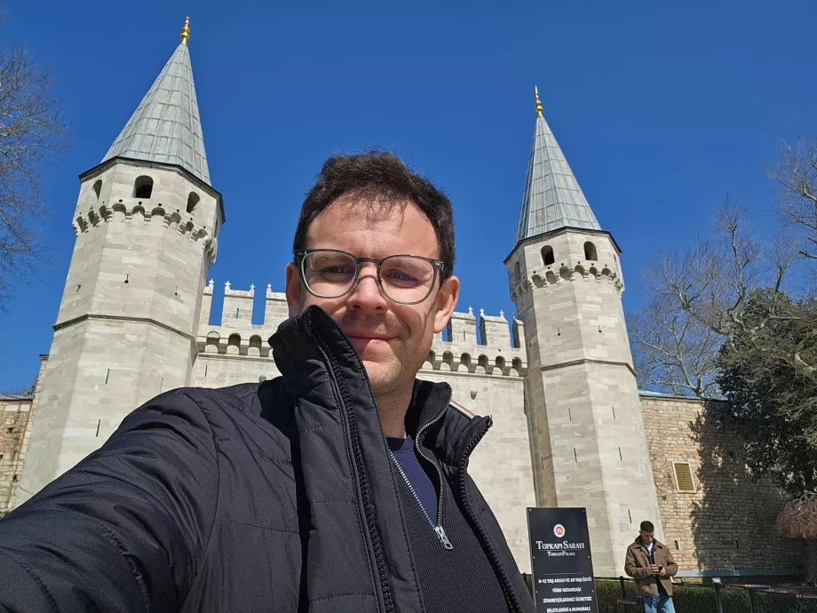 Eu no Palácio Topkapi
