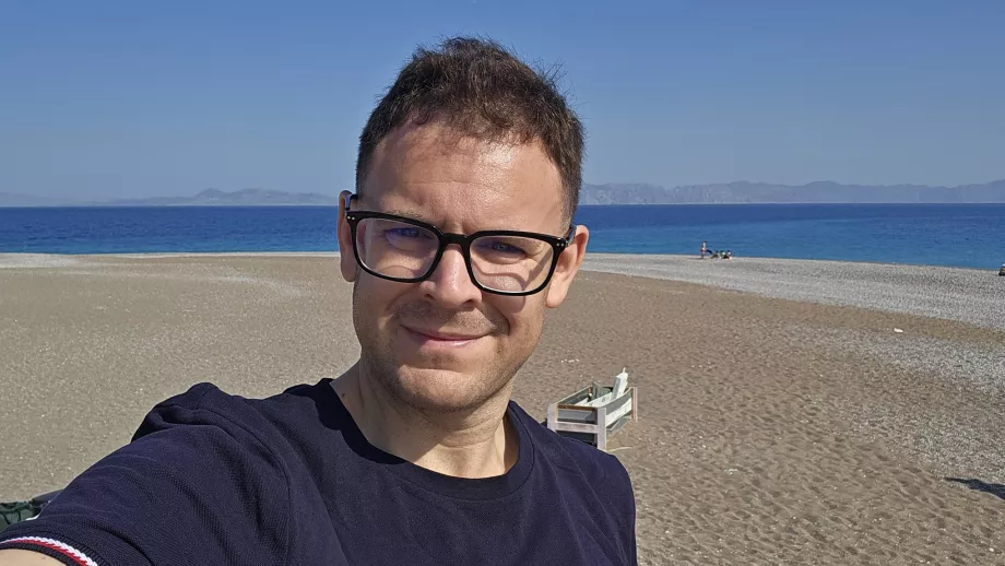 Christopher em Windy Beach