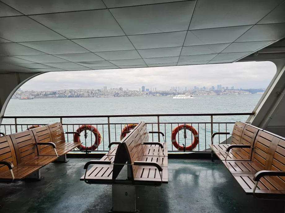 Convés exterior do ferry