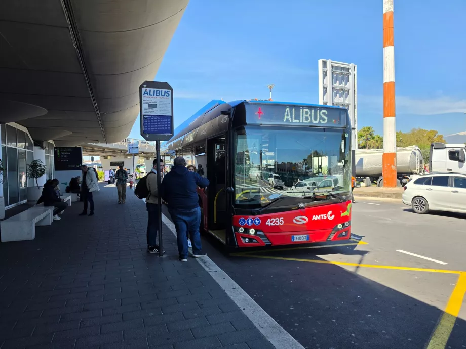 Autocarro para o centro de Catânia