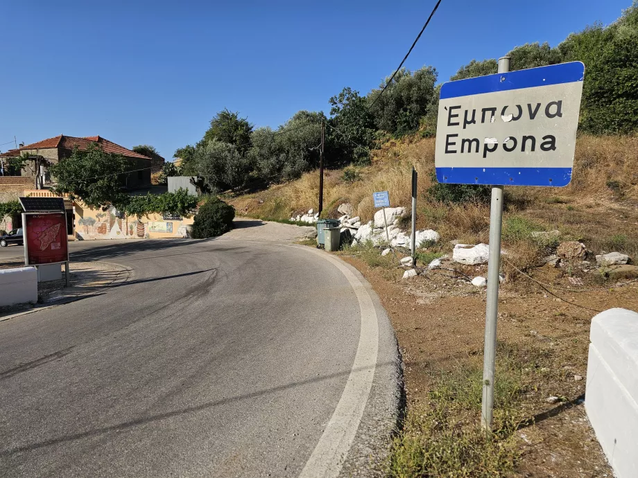 Marcando o início da aldeia
