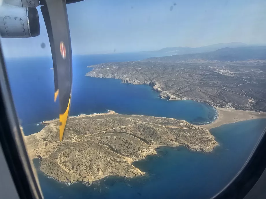 Prasonisi vista do voo Karpathos - Rodes