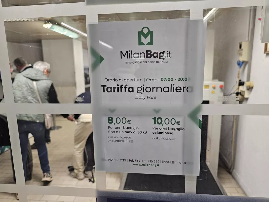 Preços das bagageiras, 2026