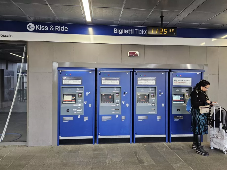 Máquinas de venda automática de bilhetes para transportes públicos