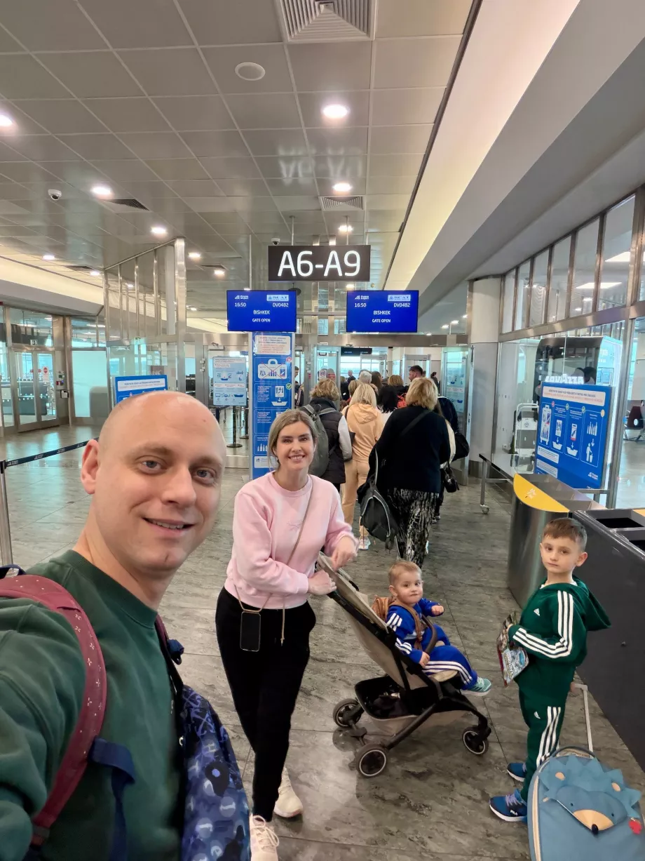 Família antes da partida