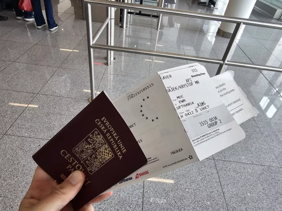 Cartão de embarque da classe executiva