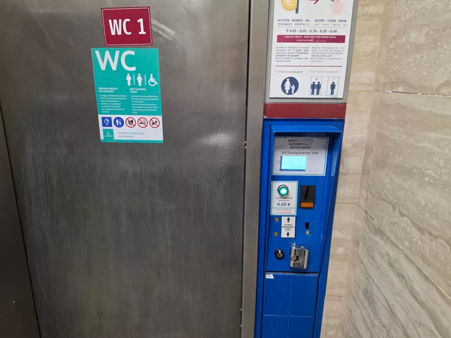 50 cêntimos para a casa de banho do metro