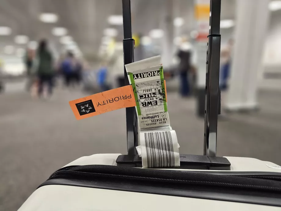 Etiqueta de bagagem prioritária