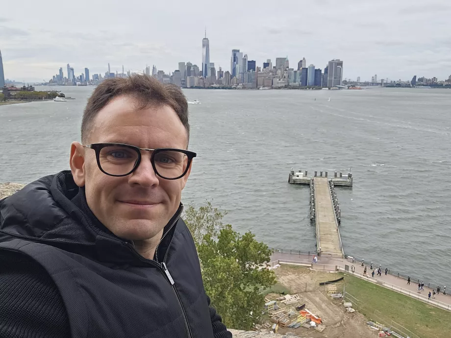 Eu à espreita - Estátua da Liberdade