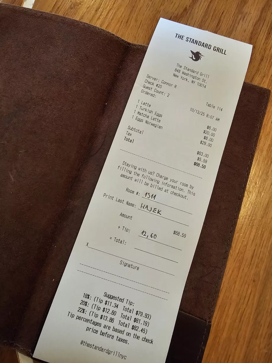 Bill, menu de pequeno-almoço