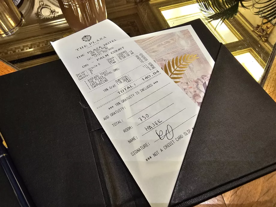 Conta do pequeno-almoço